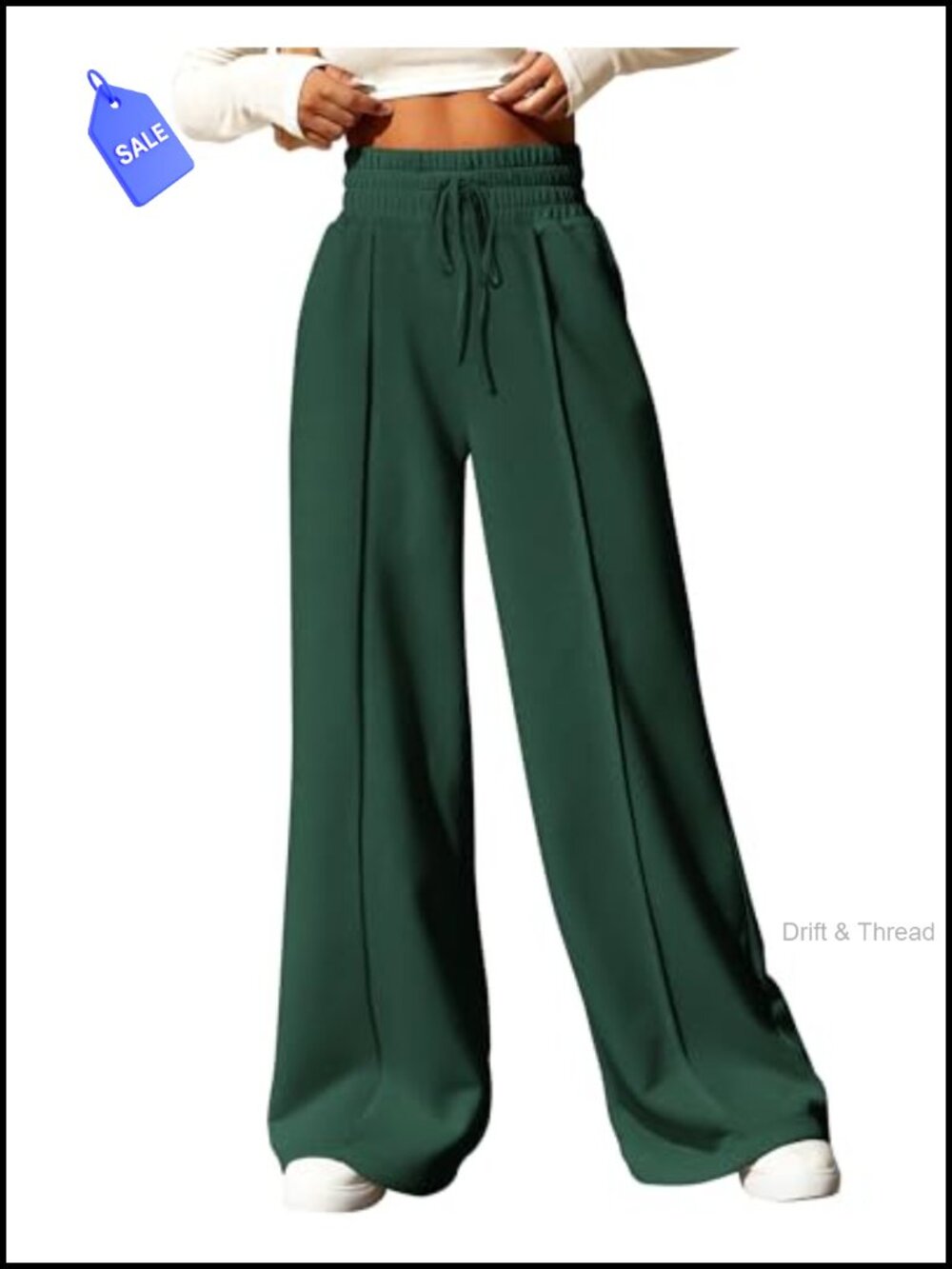 High Waisted Wide Leg Cargo Sweatpants with Pockets